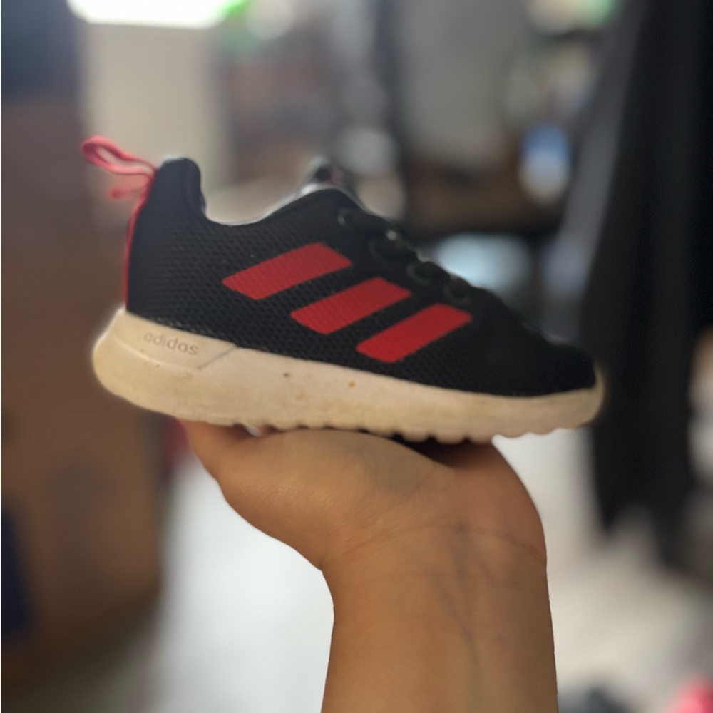 Adidas Black and Red Sneakers Classic Athletic Design